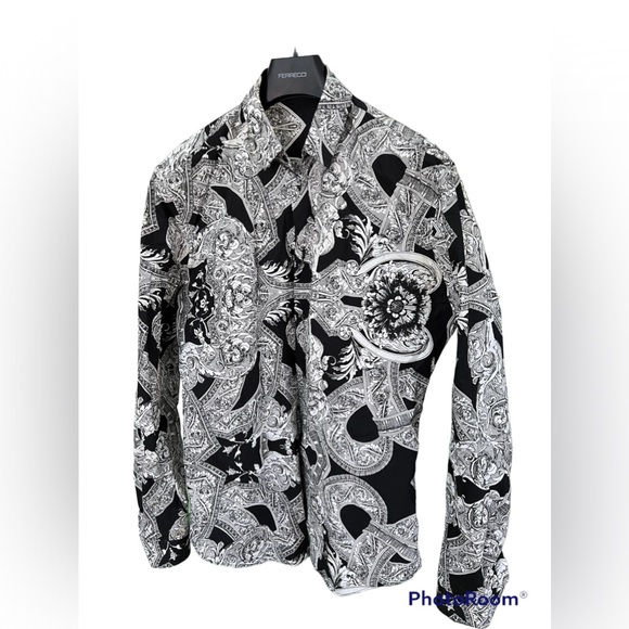 Versace print button down - Picture 1 of 3